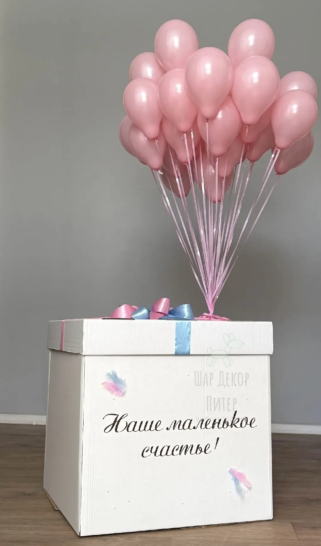 korobka syurpriz na gender pati Набор воздушных шаров на определение пола № 29 — изображение 1